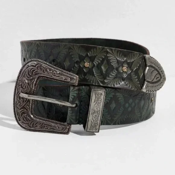Free People Black Embossed Belt Free People Women main image 3